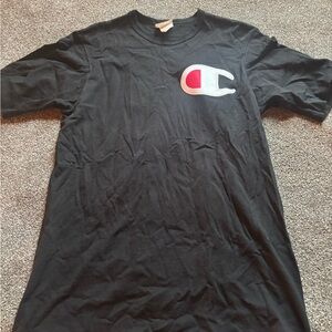 Vintage Big C Champion Black T-Shirt for Men